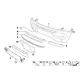 Genuine Mini Panel, bumper, primed, front (51116800140)
