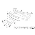 Genuine Mini Panel, bumper, primed, front (51116800140)