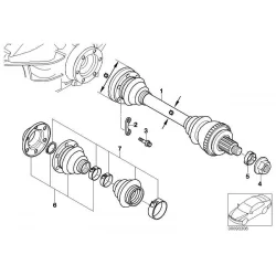 Original BMW Austausch Abtriebswelle (33211229235)