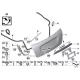 Genuine BMW Left trunk lid hinge (41002758375)