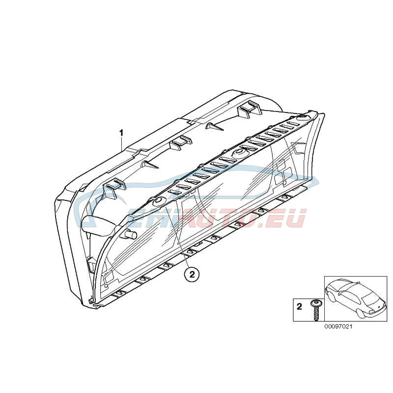 Original BMW Instrumentenkombination uncodiert (62119140813)