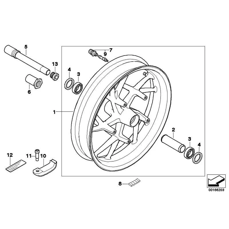 Original BMW Vorderrad silber (36317696159)