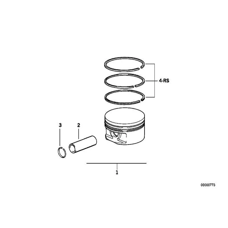 Genuine BMW Piston (11251437151)