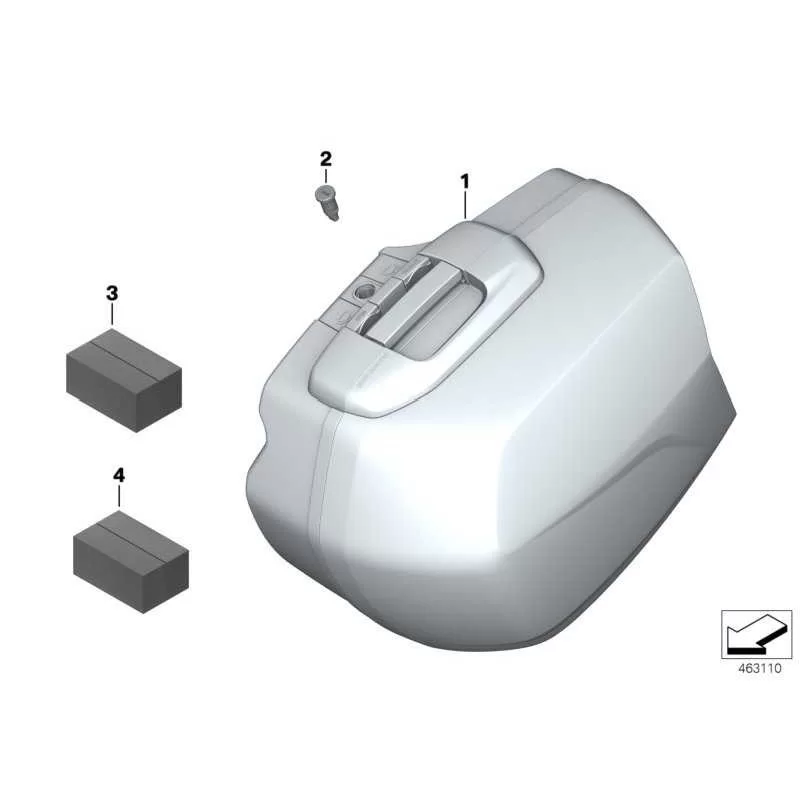 Genuine BMW TOURING CASE LEFT (77418554545)