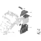 Genuine BMW Cable duct, bottom part (12908606008)