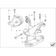 Genuine BMW Spprt bracket,transm.,with rubber mount (22316765335)