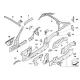 Genuine BMW Interior left column B (41003427193)
