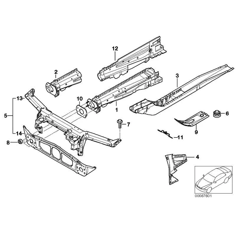 Genuine BMW FRONT RIGHT ENGINE SUPPORT (41118234034)