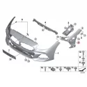 Genuine BMW Insert, bumper front right (51118069748)