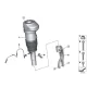 Original BMW Halter Raddrehzahlsensor links (34526883125)