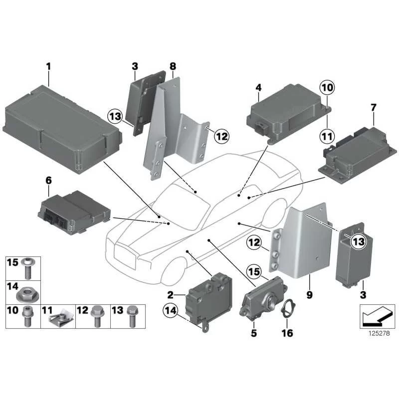 Genuine BMW Safety information module (65776949899)