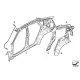 Genuine BMW Left interior side frame (41217207167)