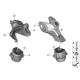 Genuine BMW Engine supporting bracket, left (22116882033)