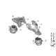 Genuine BMW Engine supporting bracket, left (22116778331)
