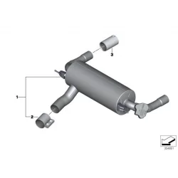 Genuine BMW M Performance silencer (18302349989)
