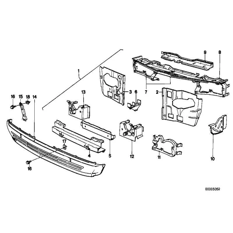 Genuine BMW FRONT PANEL LEFT (41131872085)