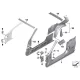 Genuine BMW Bracket, side panel, top left (41217263801)