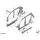Genuine BMW End panel, wheelhousing, outer left (41007467331)