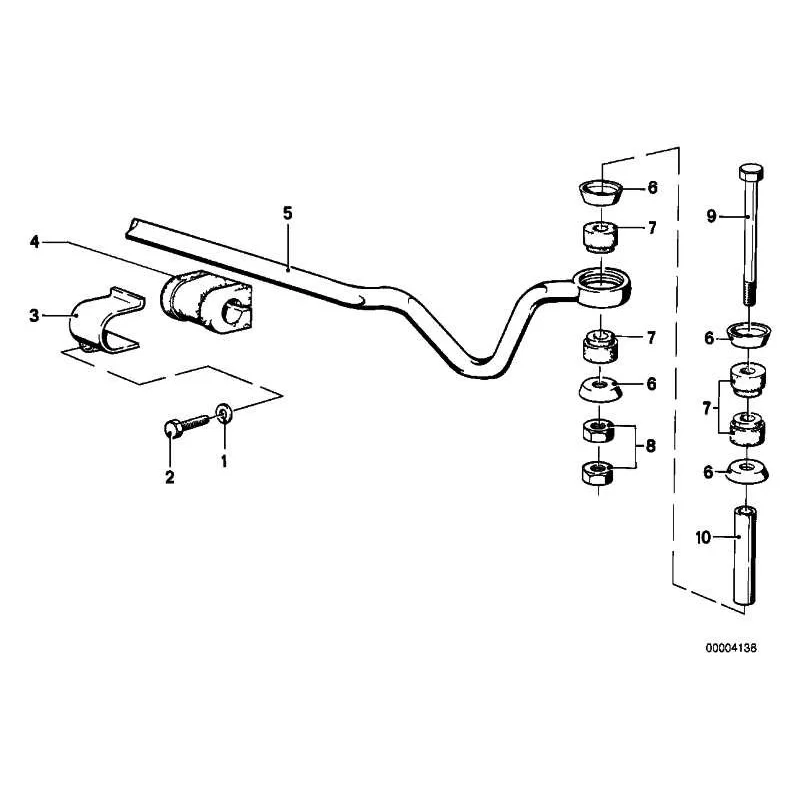 Original BMW Stabilisator hinten (33551111156)