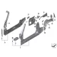 Genuine BMW Left interior column D (41007431331)