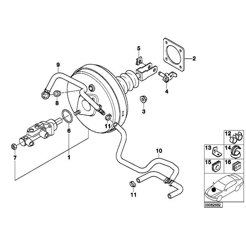 Original BMW Unterdruckleitung (34302229632)