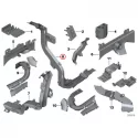 Original BMW Kabelschacht Stirnwand (61136839771)