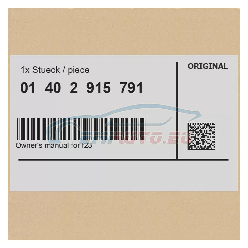 Genuine BMW 01402915791