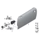 Genuine BMW Right upper front door hinge (41007040188)