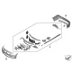 Genuine BMW Panel, bumper, primed, front (51118067949)