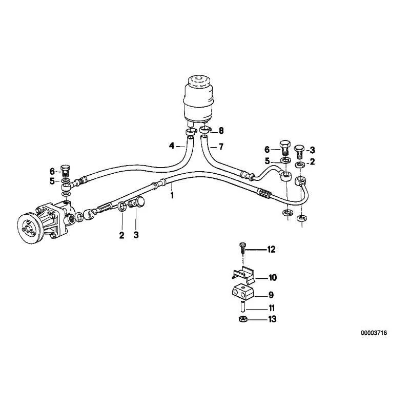 Genuine BMW Self-locking hex nut (07129922452)
