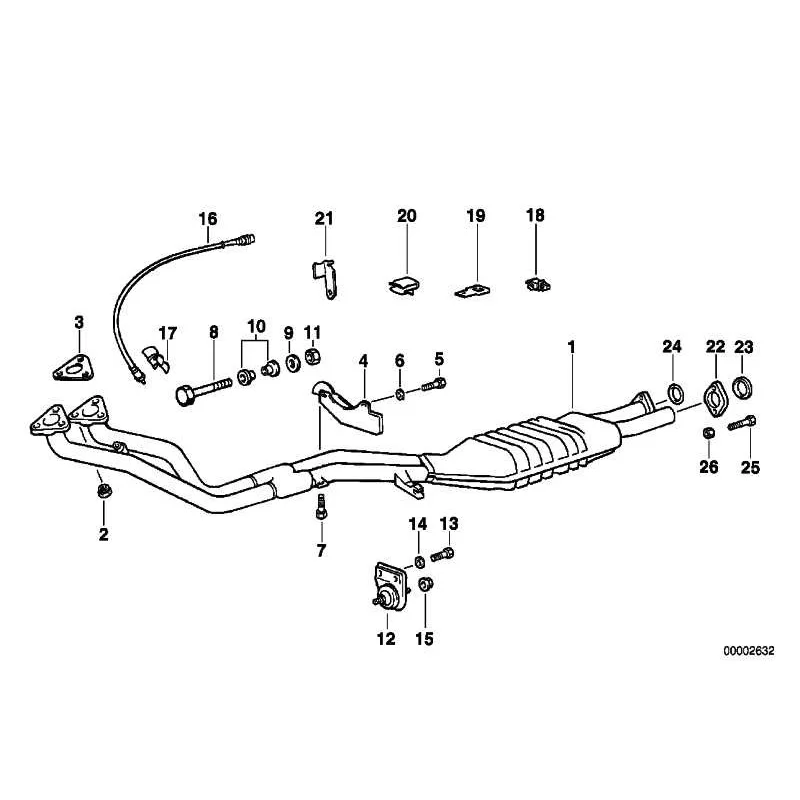 Genuine BMW Oxygen sensor (11781714772)