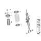 Original BMW Federbein vorn rechts (31316784014)