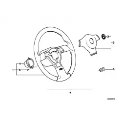 Original BMW Signalknopf Schwarz (32332226656)