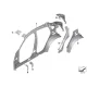 Genuine BMW Socket plate, C-pillar (41007427528)
