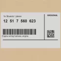 Genuine BMW 12517560623 - Engine wiring harness, engine module