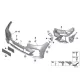 Genuine BMW Bracket PDC interior, left (51118069895)