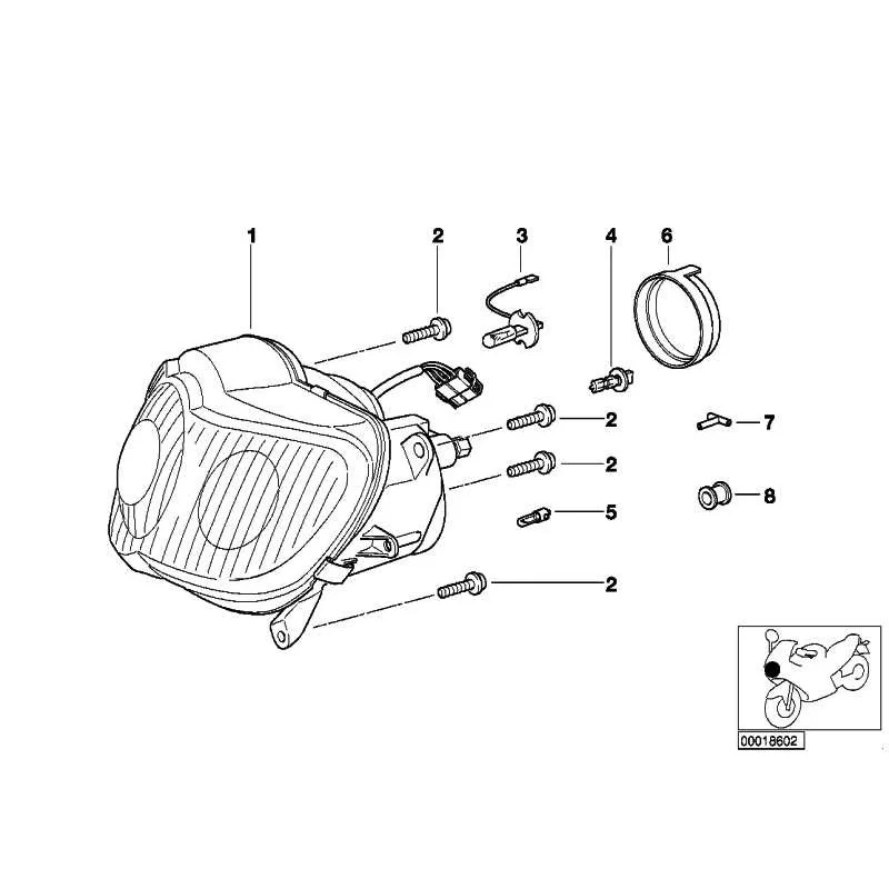 Genuine BMW Headlight (63122306715)