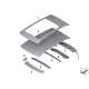 Genuine BMW Rear window frame (41007408652)