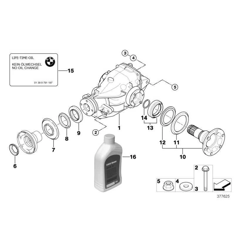 Original BMW Austausch Hinterachsgetriebe (33107567992)