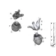 Genuine BMW Engine supporting bracket, right (22116876210)