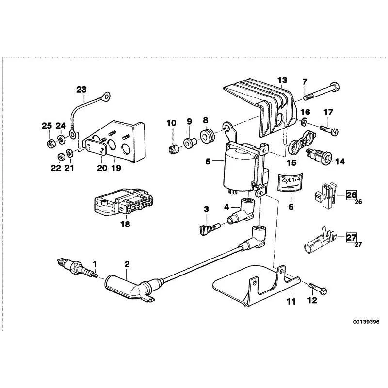 Genuine BMW Ignition coil (12131459890)