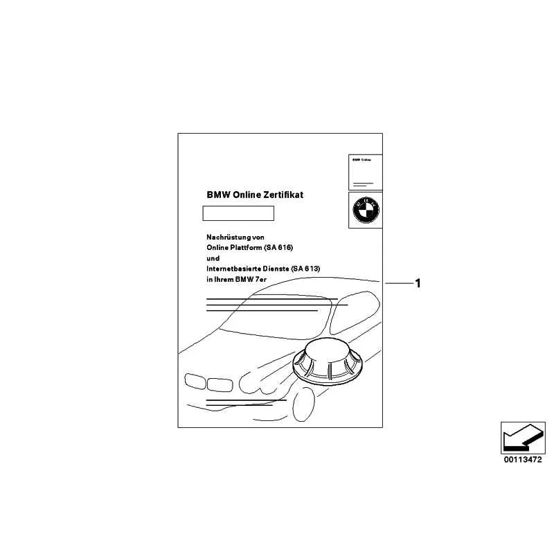 Original Freischaltung BMW Online (01390149158)