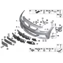 Genuine BMW Panel, bumper, primed, front (51118061925)