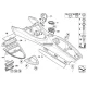 Genuine BMW Decor panel for centre console (51167073646)