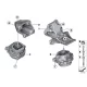 Genuine BMW Engine supporting bracket, left (22116788607)