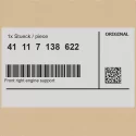 Genuine BMW Front right engine support (41117138622)
