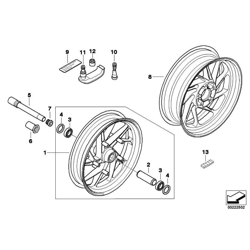 Оригинал BMW Кованый колесный диск HP Пд (71607715801)