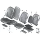 Original BMW Schaumteil Basis Lehne rechts (52107354598)