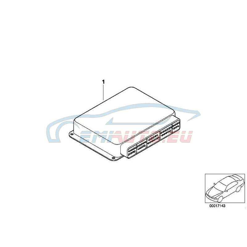 Genuine BMW EXCH control unit DME programmed (12147528698)