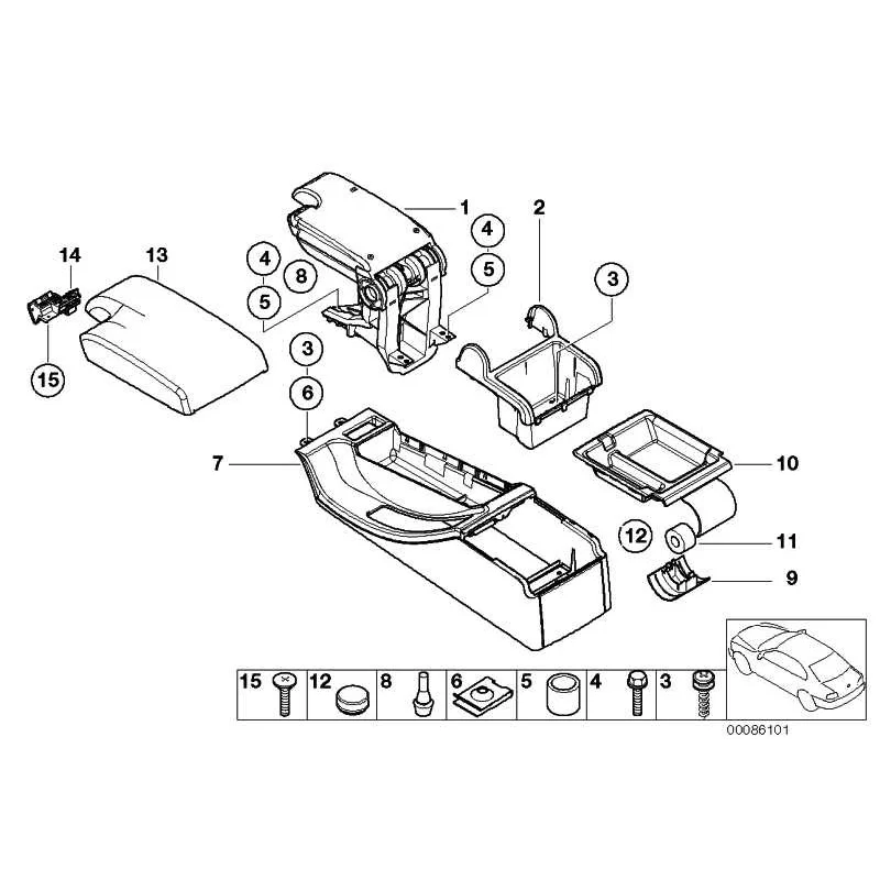 Genuine BMW Lock (51168248563)